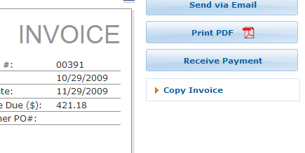 Copy an Invoice to Save Time