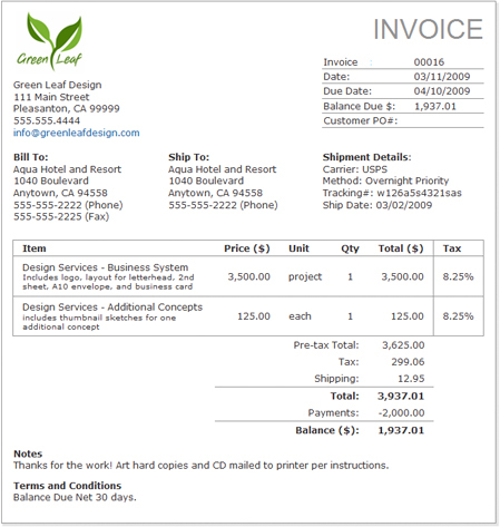 Small Business Invoice Software