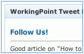 widget, twitter, WorkingPoint, business