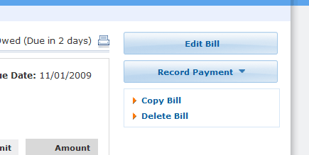 Copy a Bill to Save Time