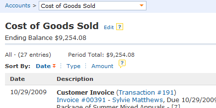 Automatically Track Cost of Goods Sold