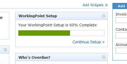 Keep Track of Your WorkingPoint Account Setup