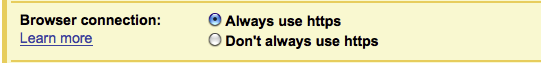 Force Gmail to Use HTTPS