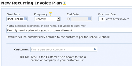 Invoice Customers Automatically with Recurring Invoices