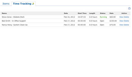 Track the time you spend on billable customer activities